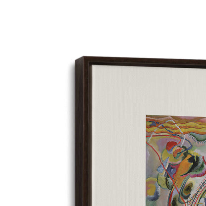 [Color:Espresso], Picture of art in a Espresso frame at an angle