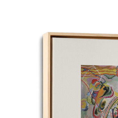 [Color:American Maple], Picture of art in a American Maple frame at an angle