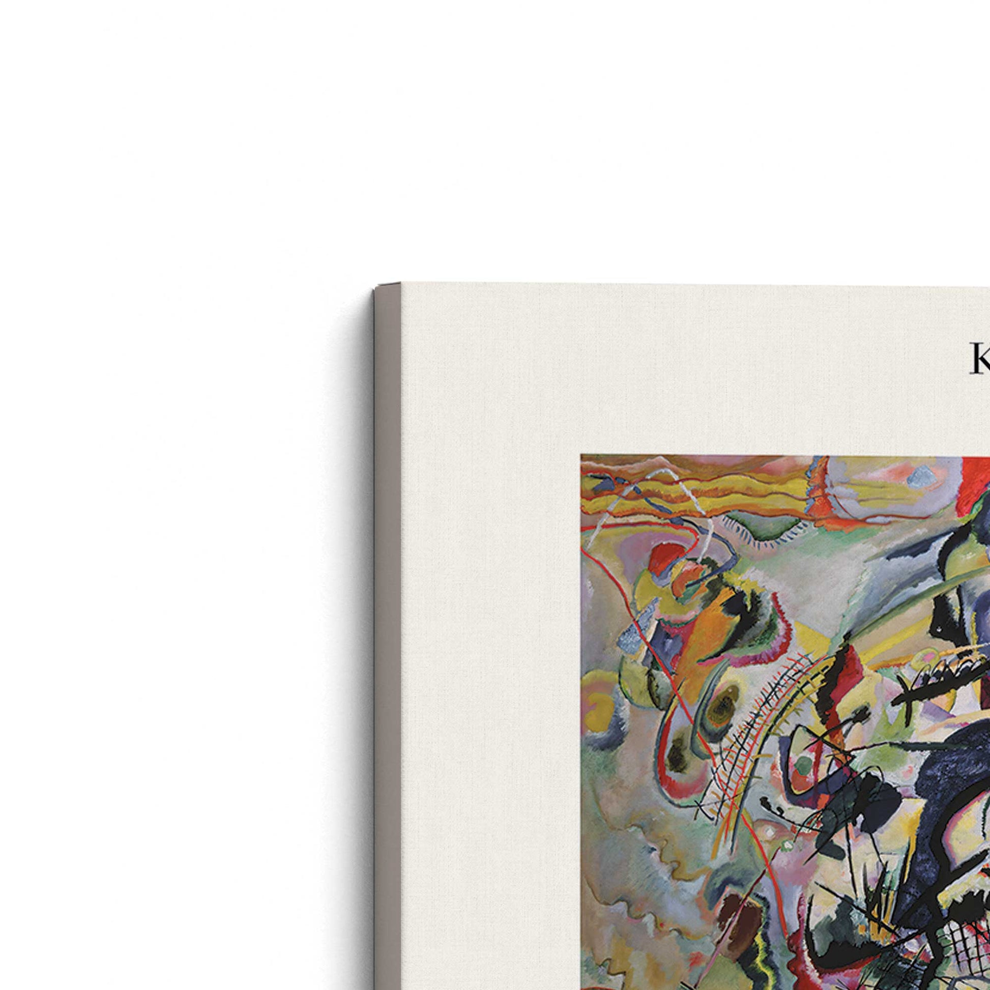 [Color:Stretched Canvas], Picture of the corner of the art