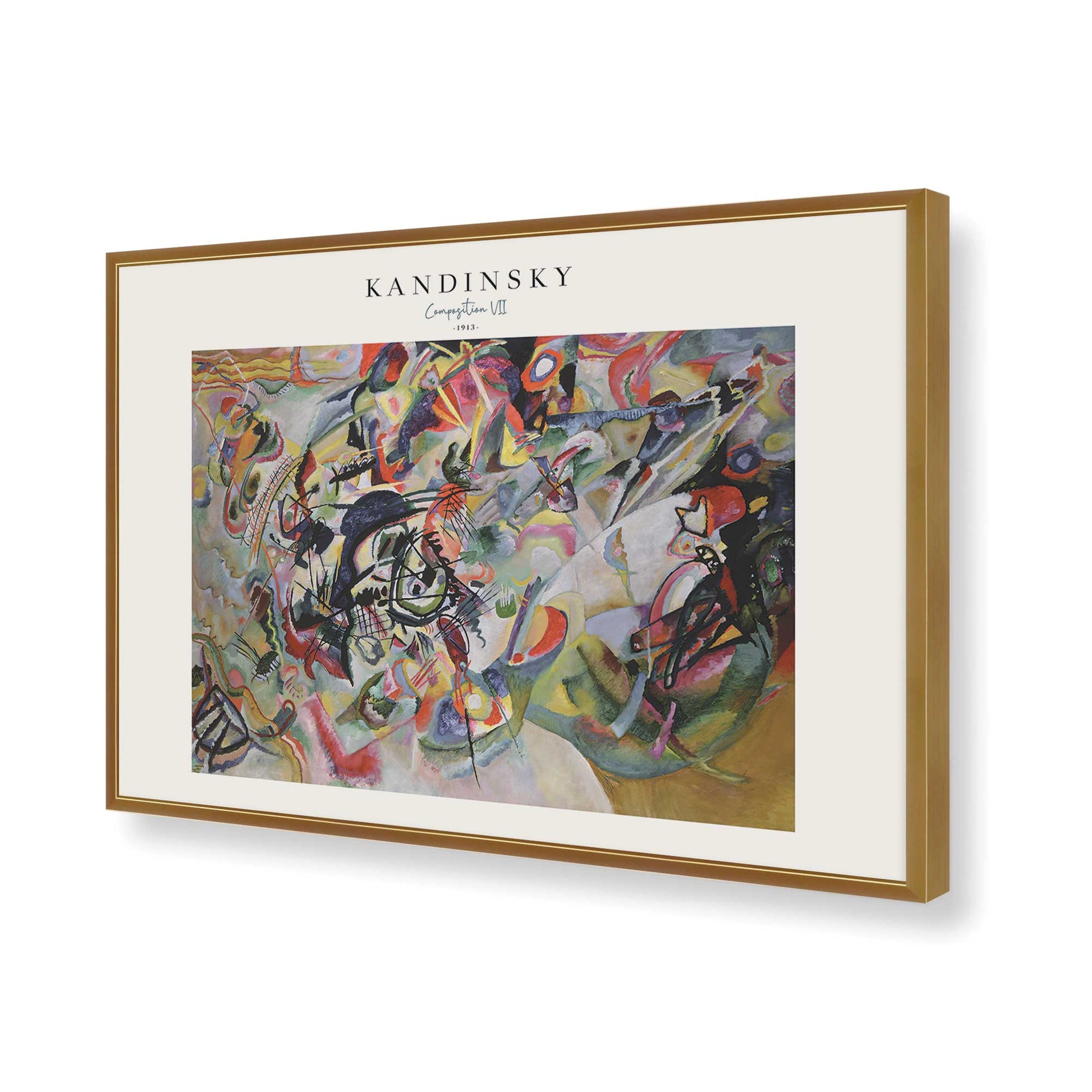 [Color:Polished Gold], Picture of art in a Polished Gold frame of the corner