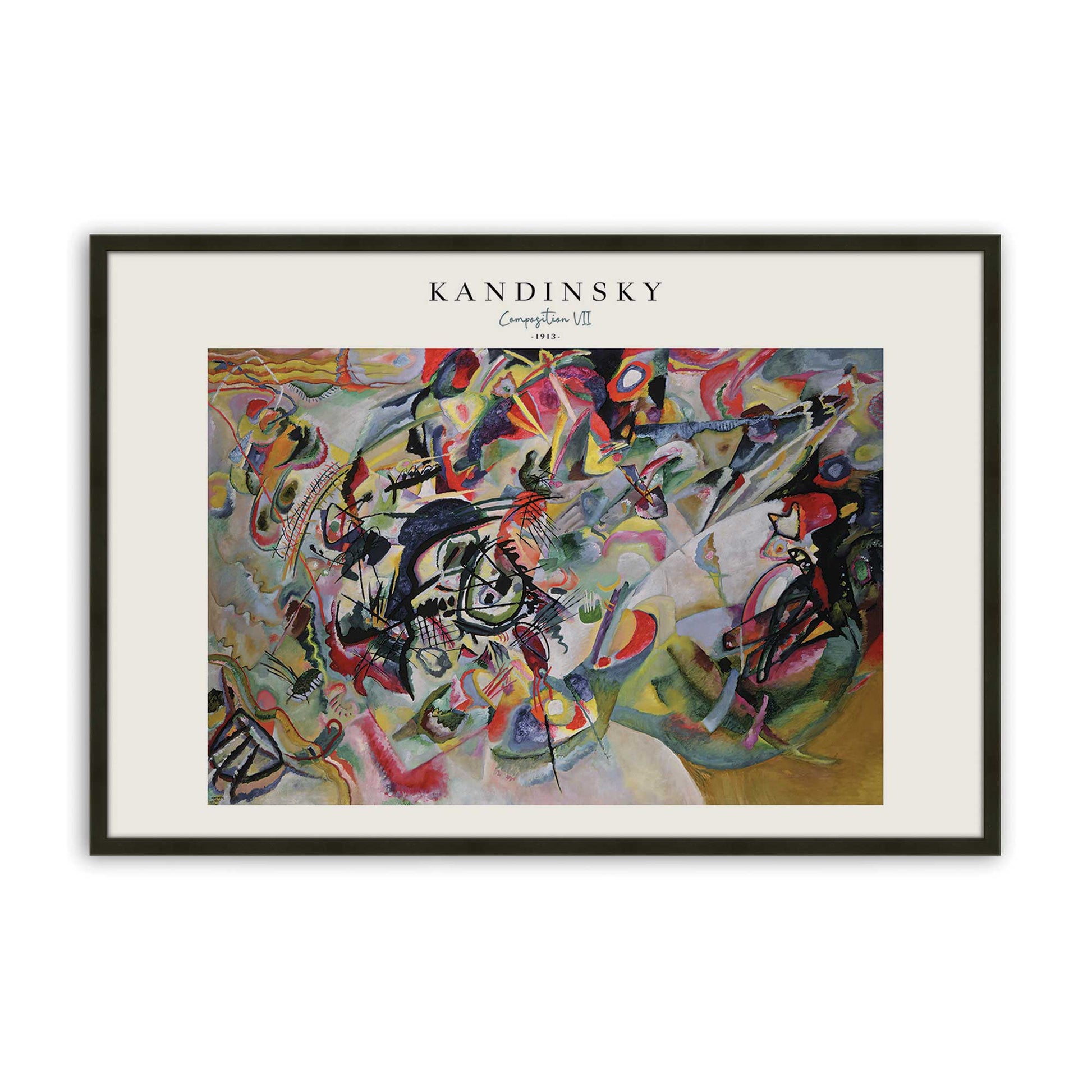 [Color:Satin Black], Picture of art in a Satin Black frame