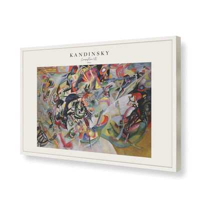 [Color:Opaque White], Picture of art in a Opaque White frame of the corner