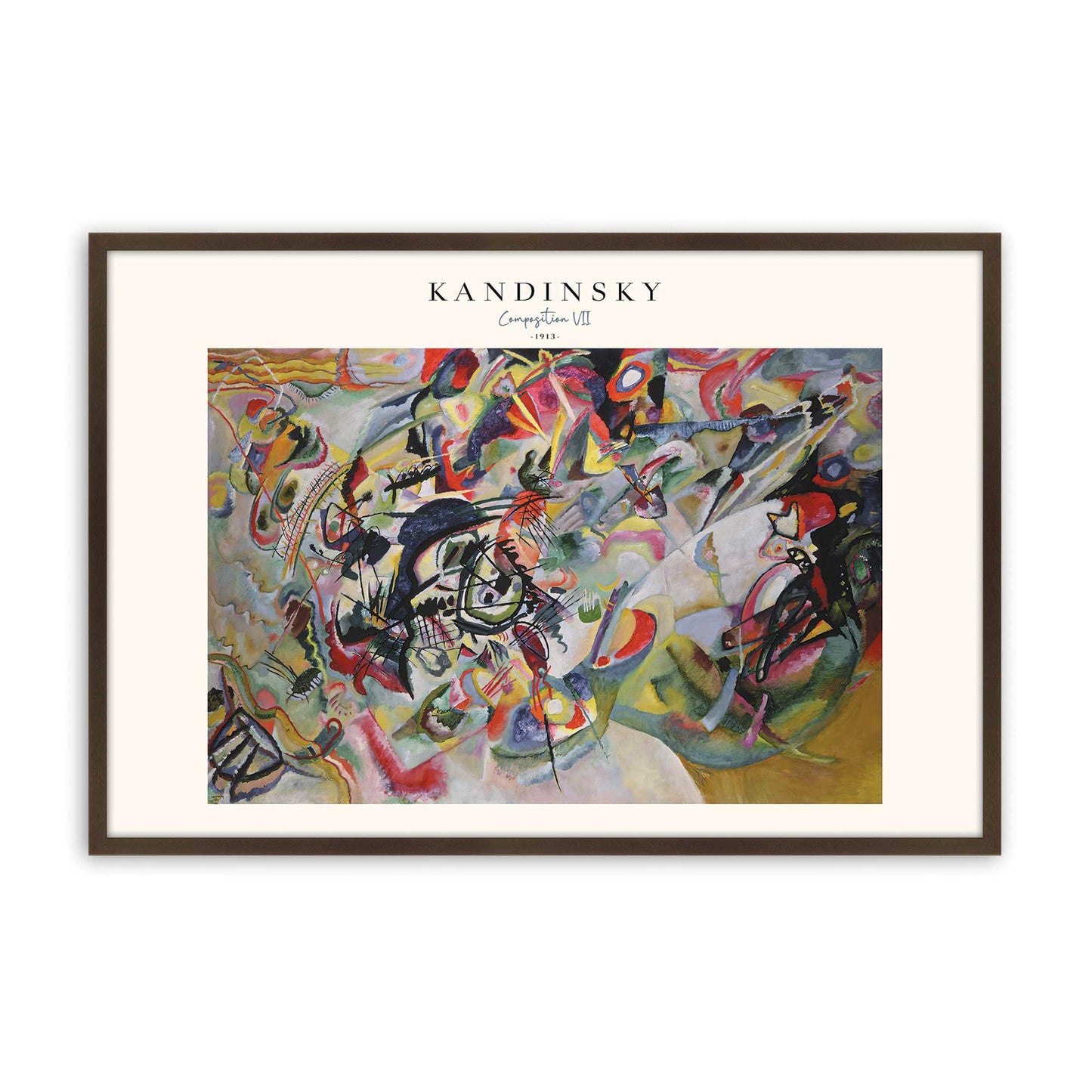 [Color:Brown], Picture of art in a Brown frame