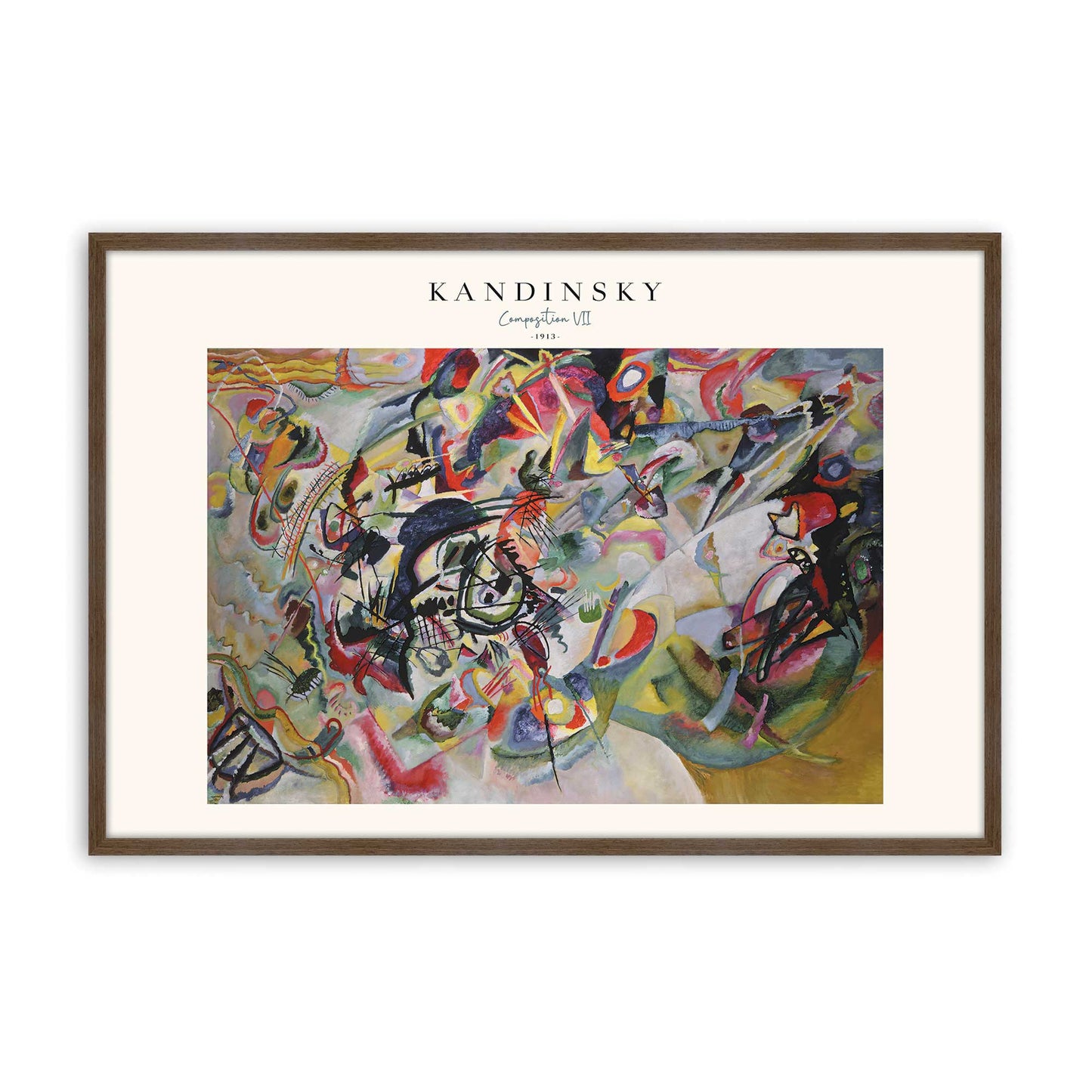 [Color:Walnut], Picture of art in a Walnut frame