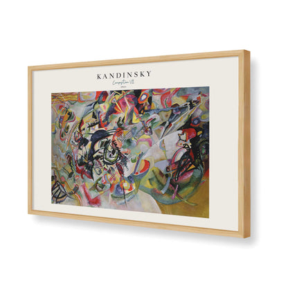 [Color:American Maple], Picture of art in a American Maple frame of the corner