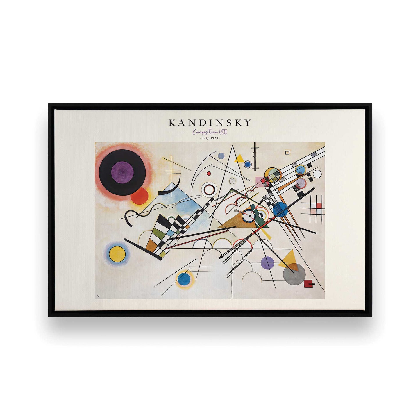 [Color:Satin Black], Picture of art in a Satin Black frame