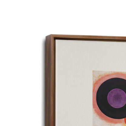 [Color:Walnut], Picture of art in a Walnut frame at an angle