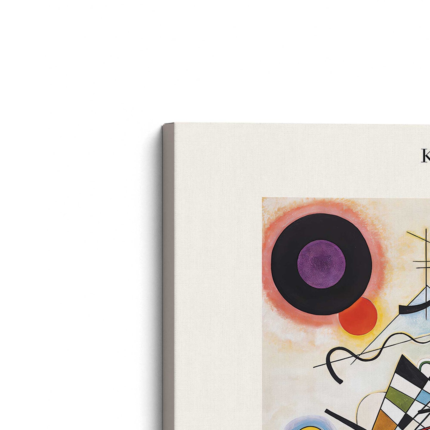 [Color:Stretched Canvas], Picture of the corner of the art