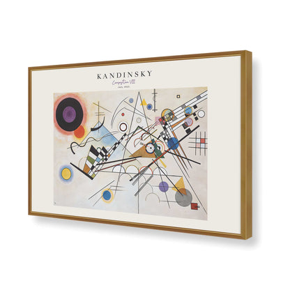 [Color:Polished Gold], Picture of art in a Polished Gold frame of the corner