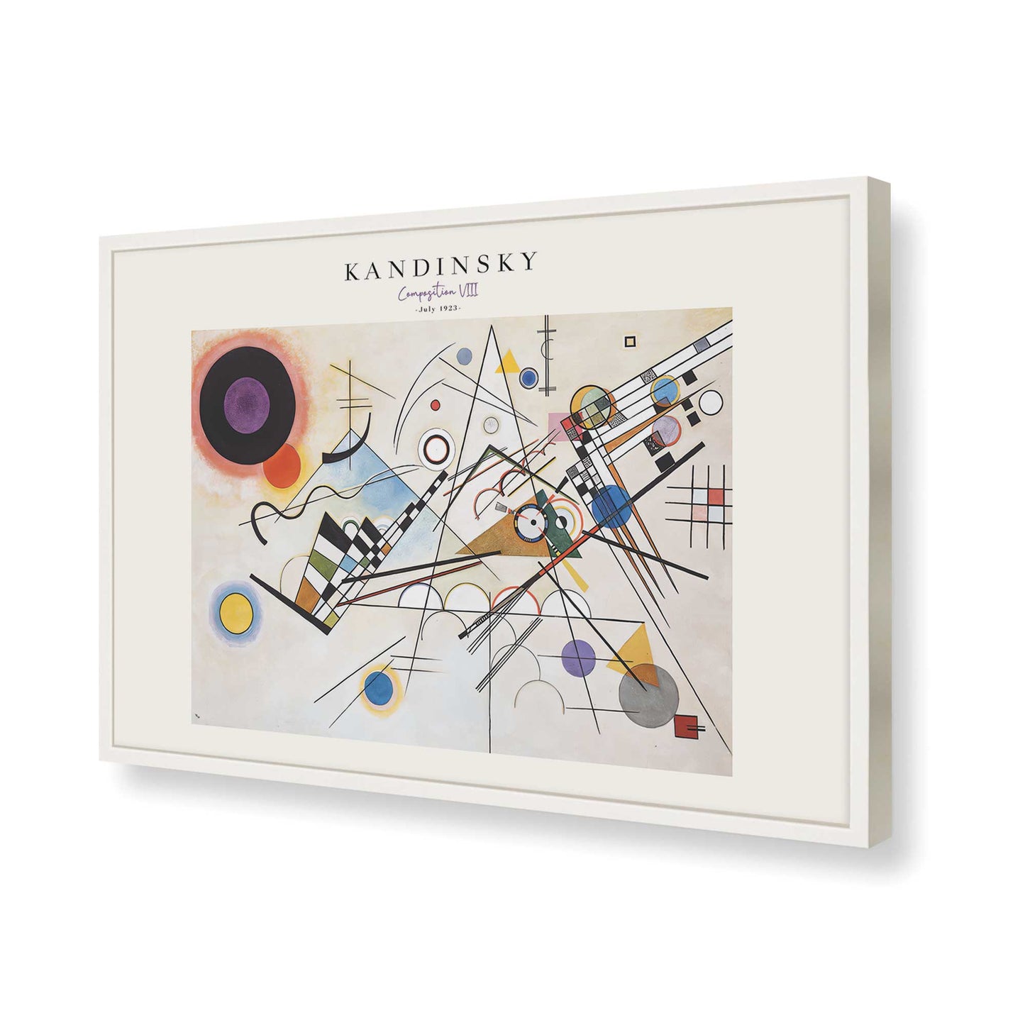 [Color:Opaque White], Picture of art in a Opaque White frame of the corner