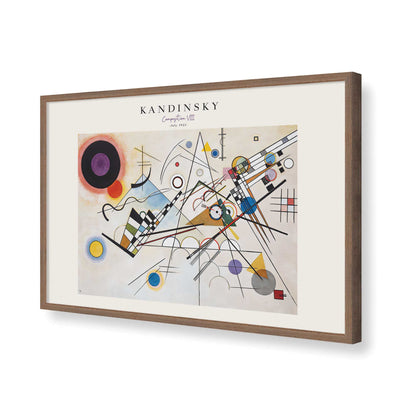 [Color:Walnut], Picture of art in a Walnut frame of the corner