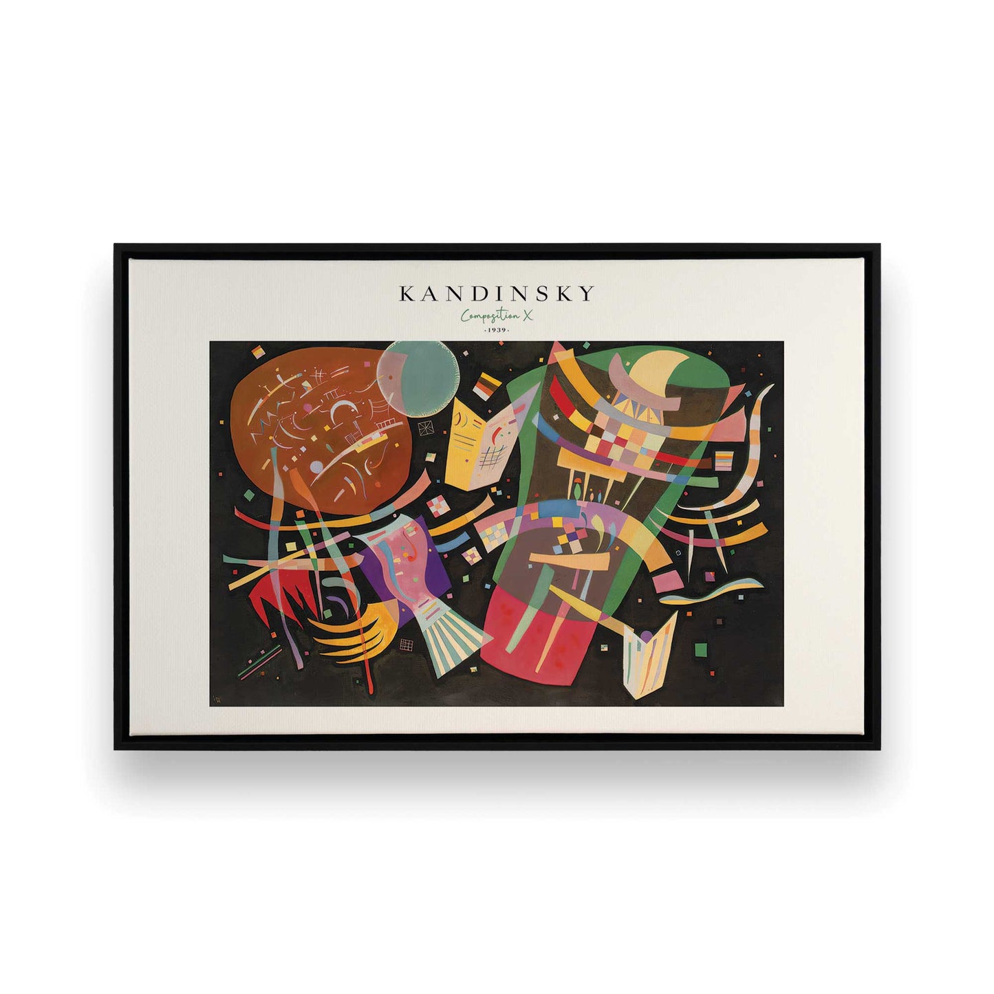 [Color:Satin Black], Picture of art in a Satin Black frame