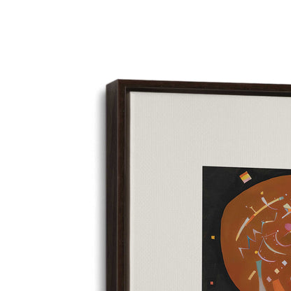 [Color:Espresso], Picture of art in a Espresso frame at an angle