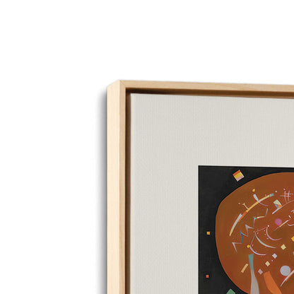 [Color:American Maple], Picture of art in a American Maple frame at an angle