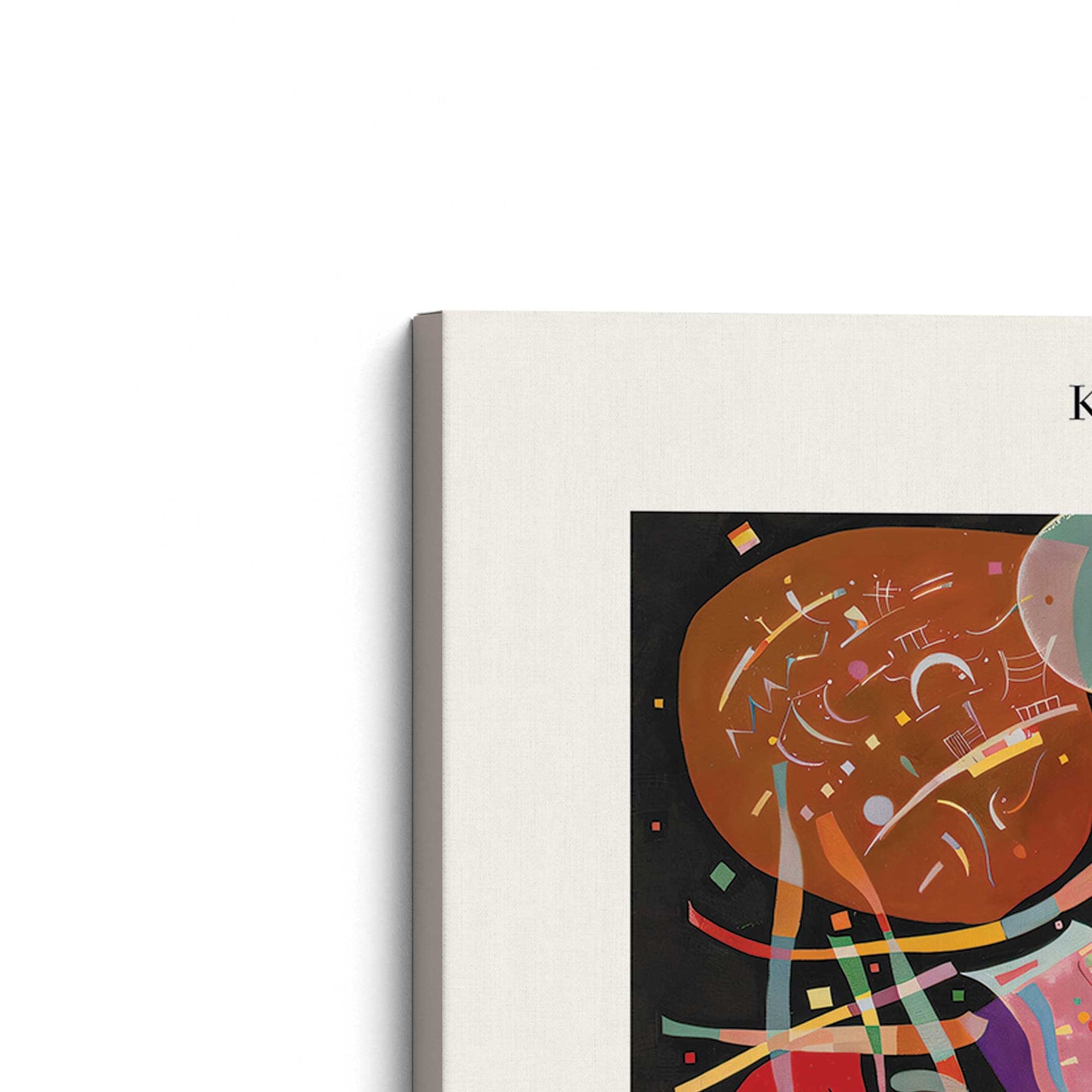 [Color:Stretched Canvas], Picture of the corner of the art