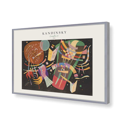 [Color:Polished Chrome], Picture of art in a Polished Chrome frame of the corner