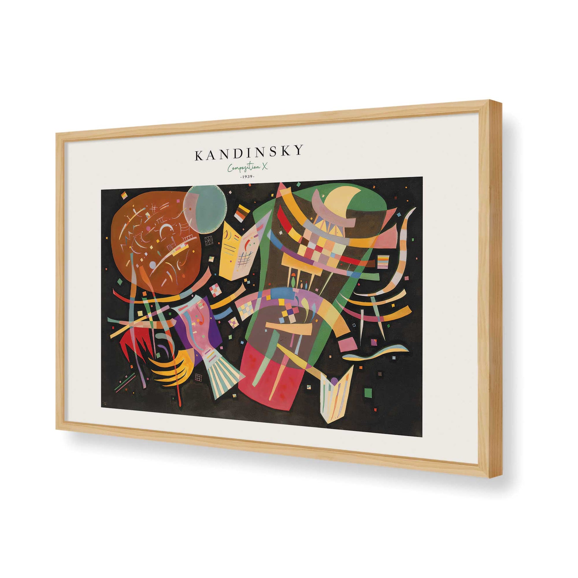 [Color:American Maple], Picture of art in a American Maple frame of the corner