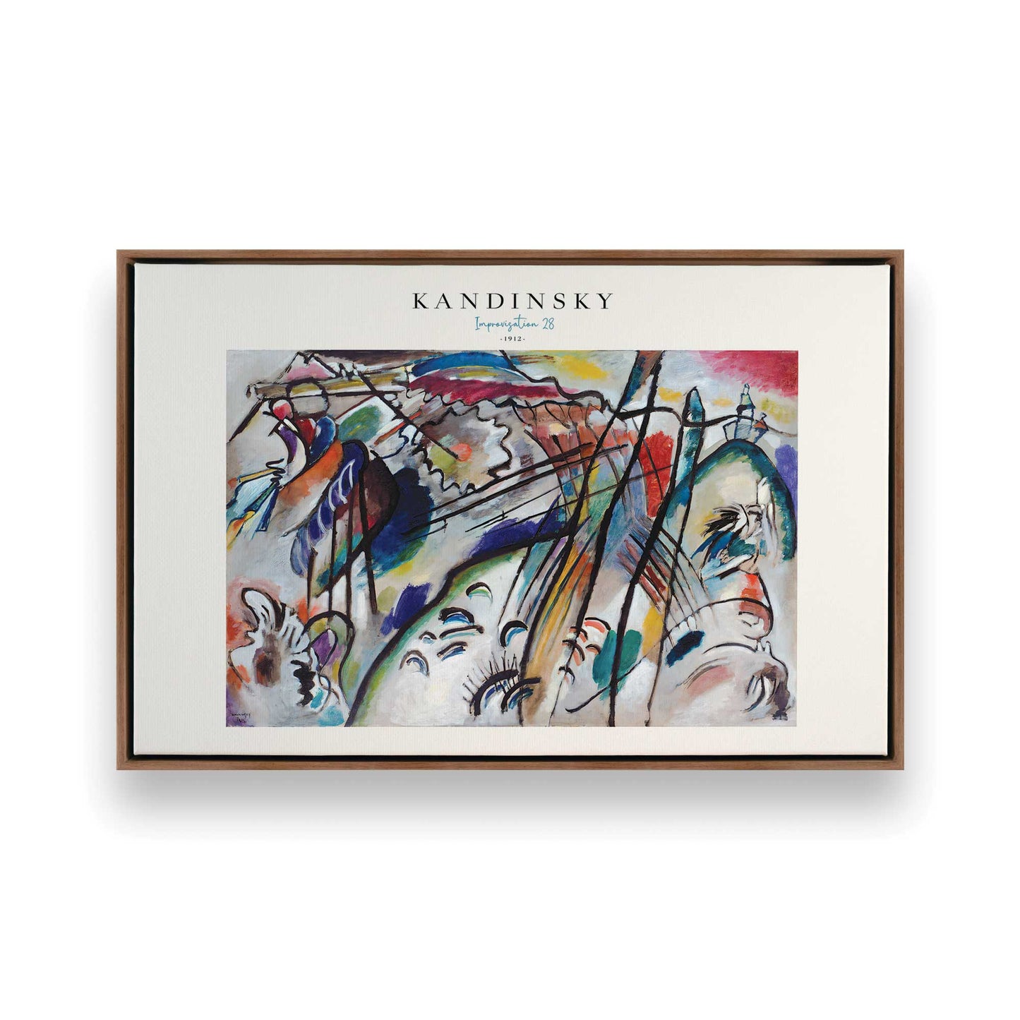 [Color:Walnut], Picture of art in a Walnut frame