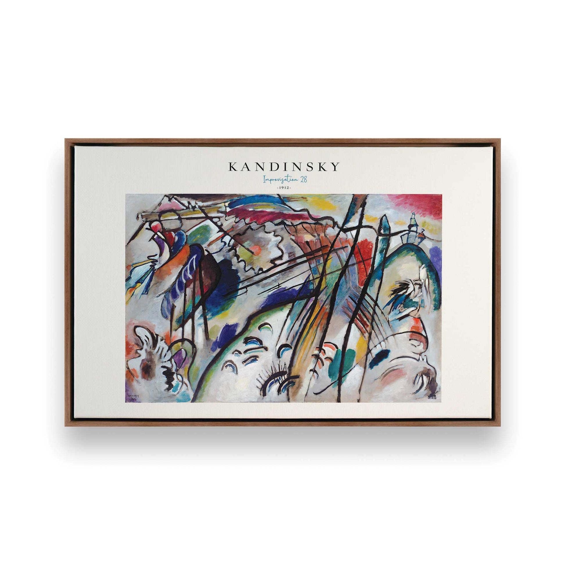 [Color:Walnut], Picture of art in a Walnut frame