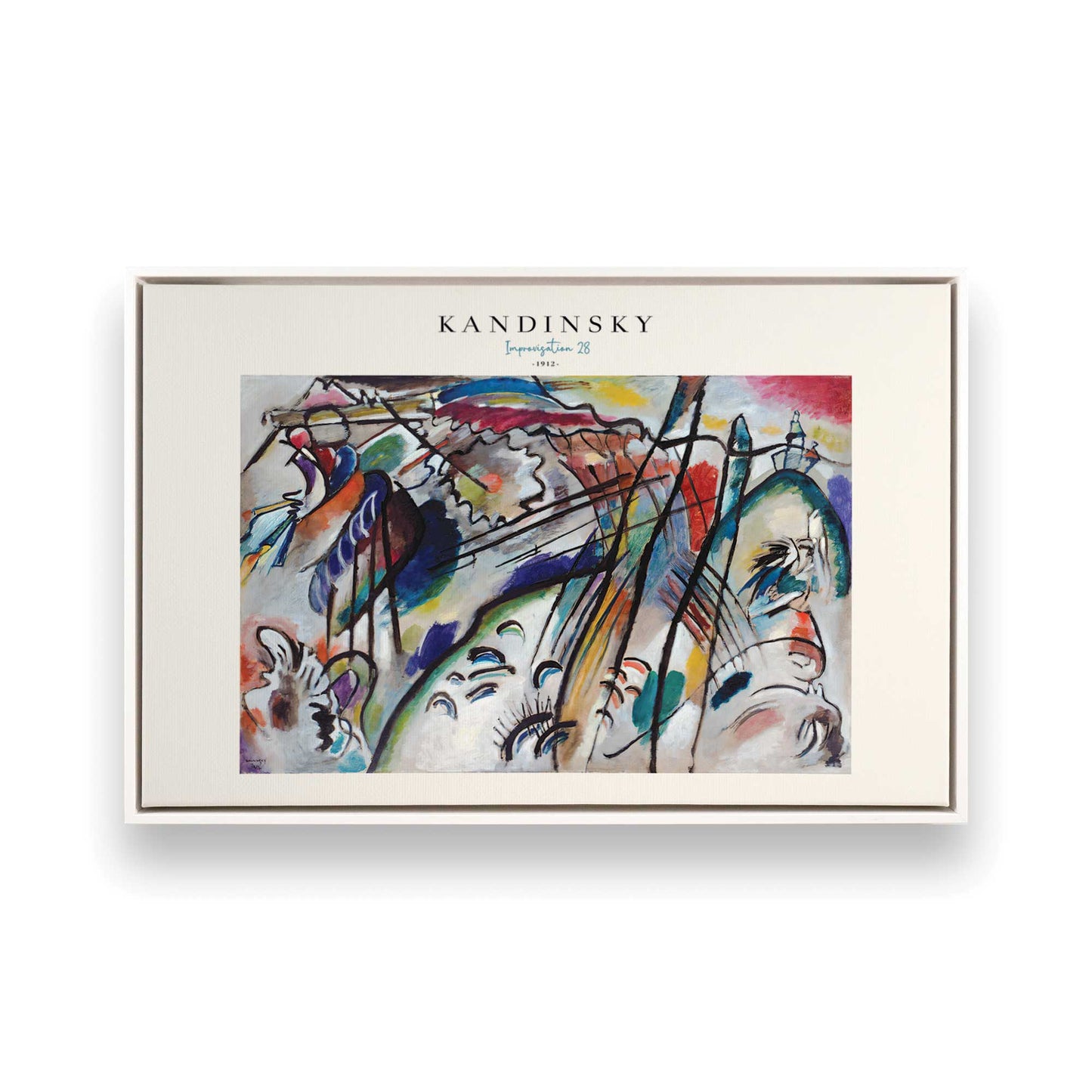 [Color:Opaque White], Picture of art in a White frame