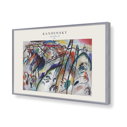 [Color:Polished Chrome], Picture of art in a Polished Chrome frame of the corner