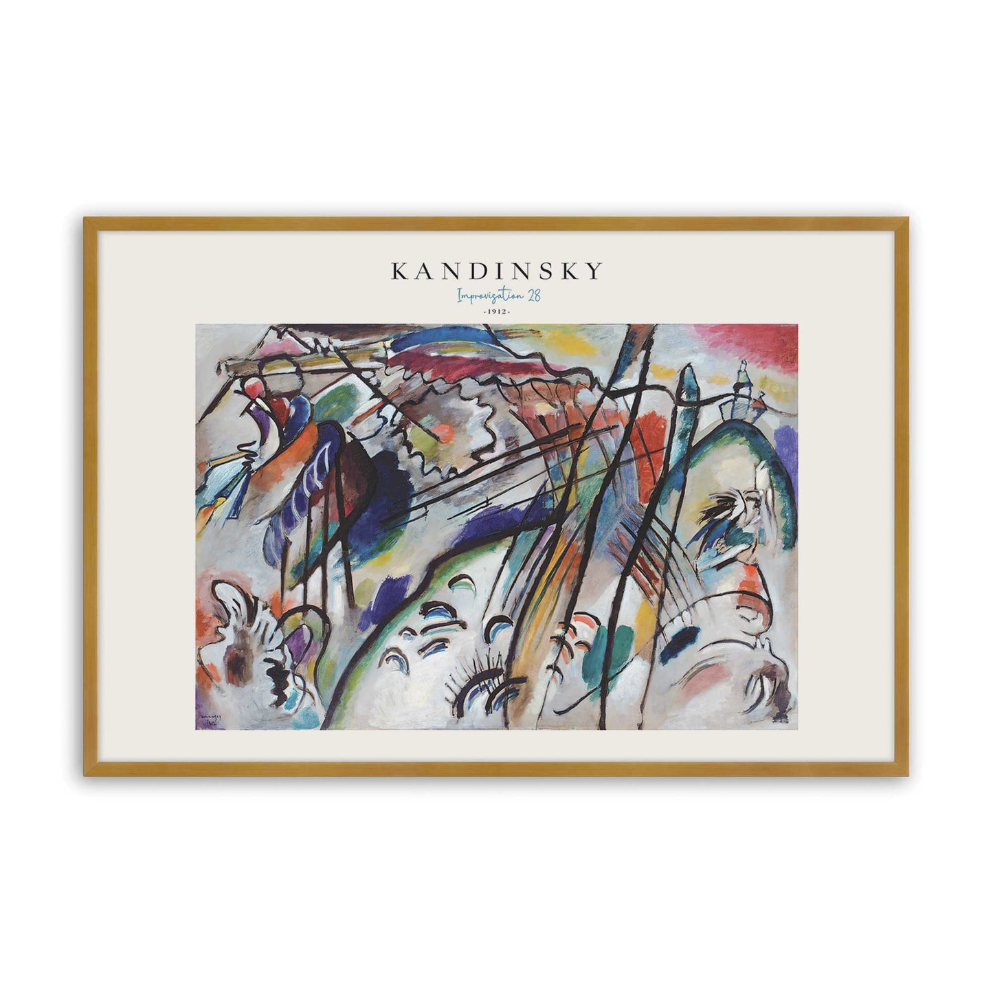 [Color:Polished Gold], Picture of art in a Polished Gold frame