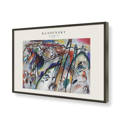 [Color:Satin Black], Picture of art in a Satin Black frame of the corner