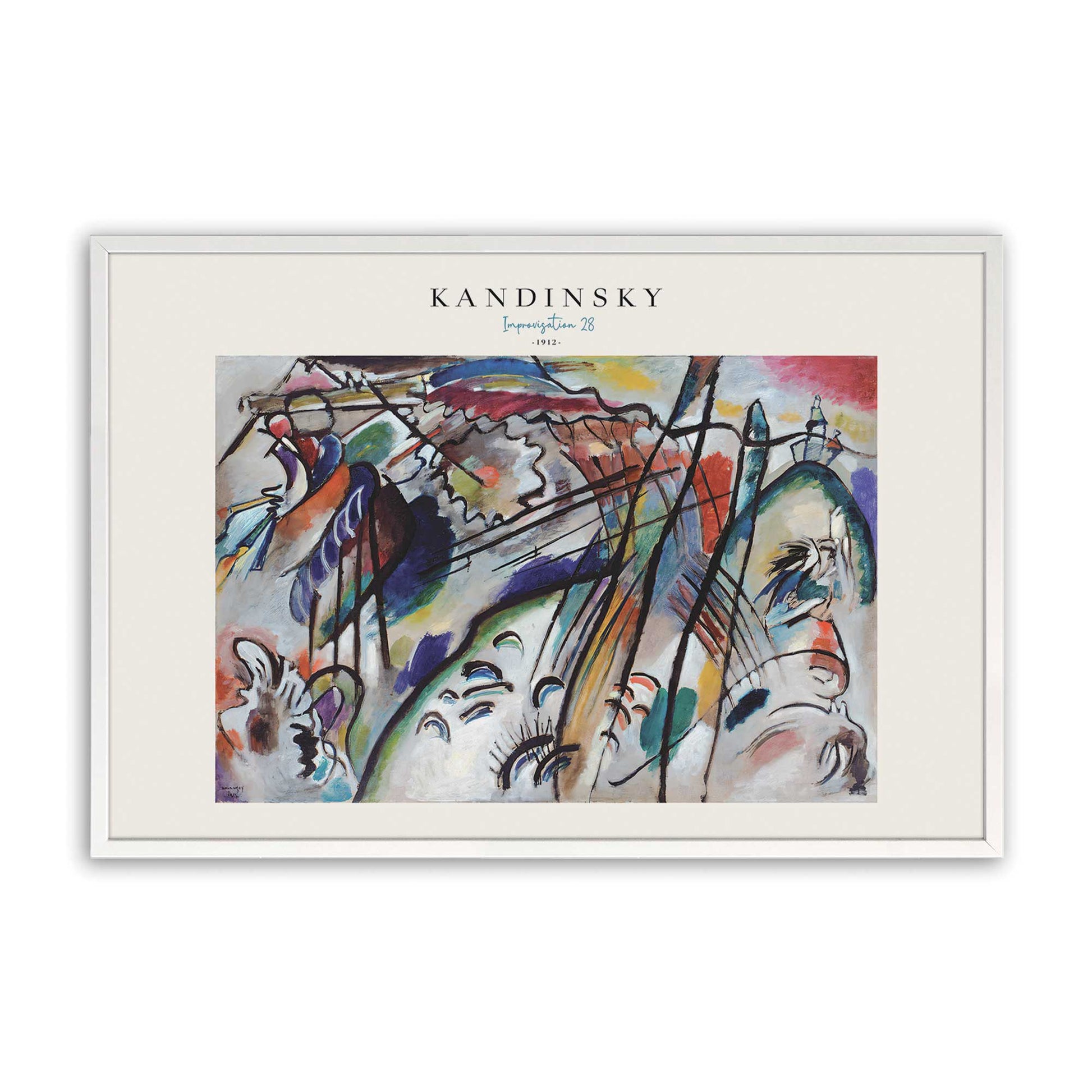 [Color:Opaque White], Picture of art in a Opaque White frame