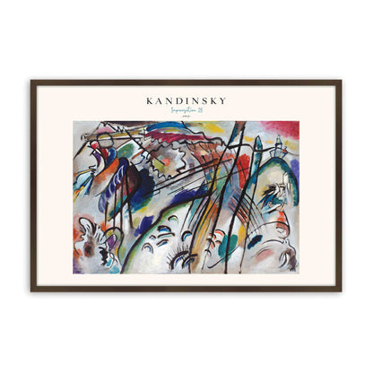 [Color:Brown], Picture of art in a Brown frame