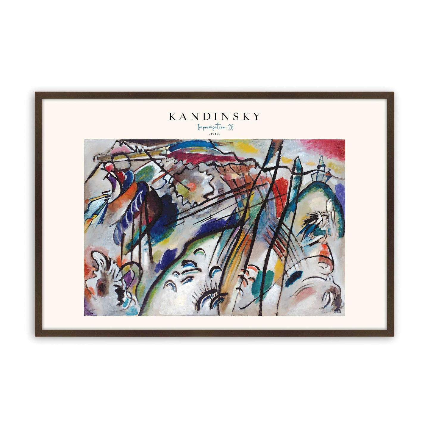 [Color:Belvinder Brown], Picture of art in a Belvinder Brown frame