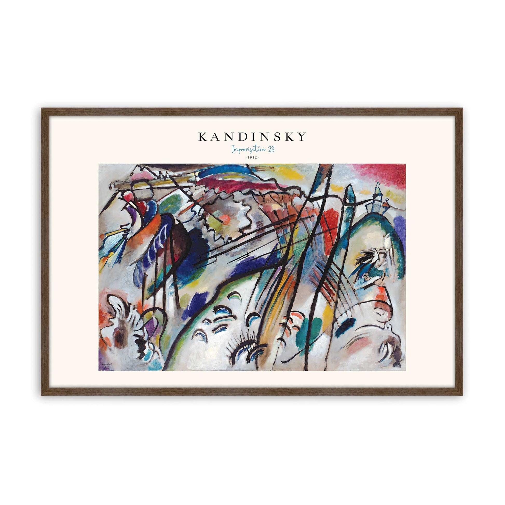 [Color:Walnut], Picture of art in a Walnut frame