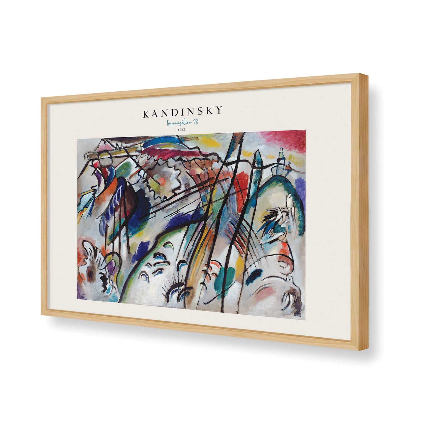 [Color:American Maple], Picture of art in a American Maple frame of the corner