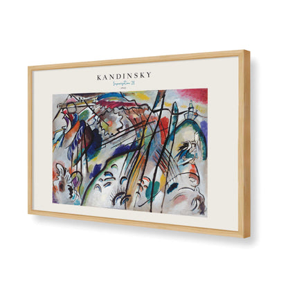 [Color:American Maple], Picture of art in a American Maple frame of the corner