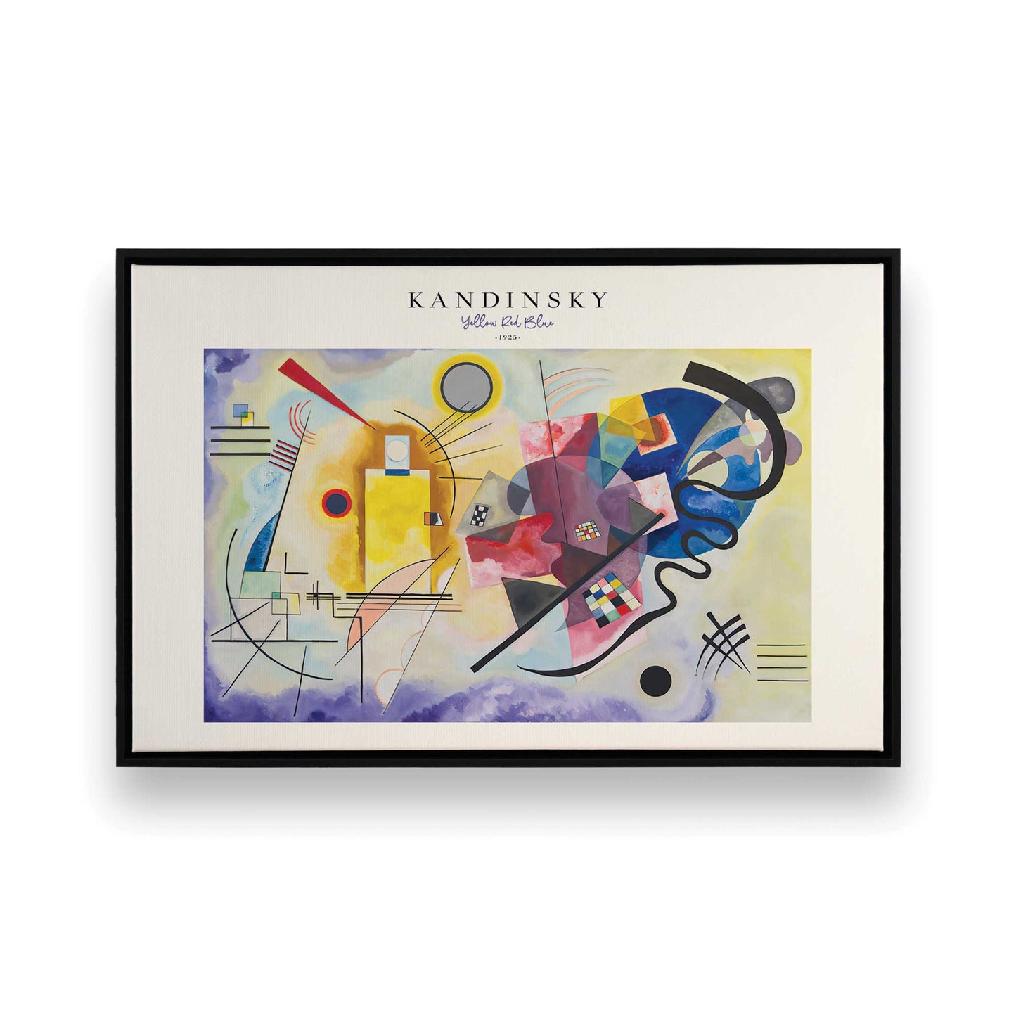 [Color:Satin Black], Picture of art in a Satin Black frame