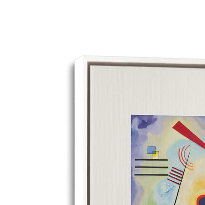 [Color:Opaque White], Picture of art in a White frame at an angle