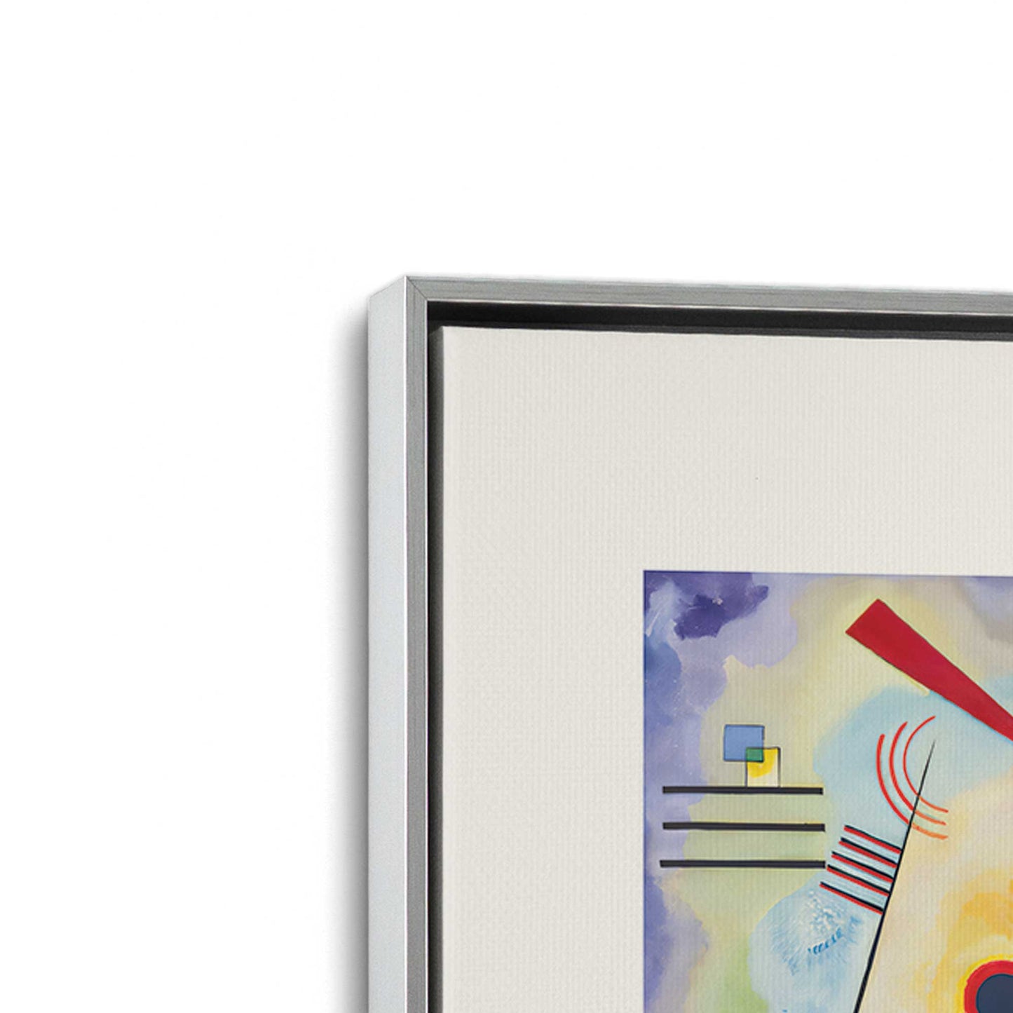 [Color:Polished Chrome], Picture of art in a Polished Chrome frame at an angle