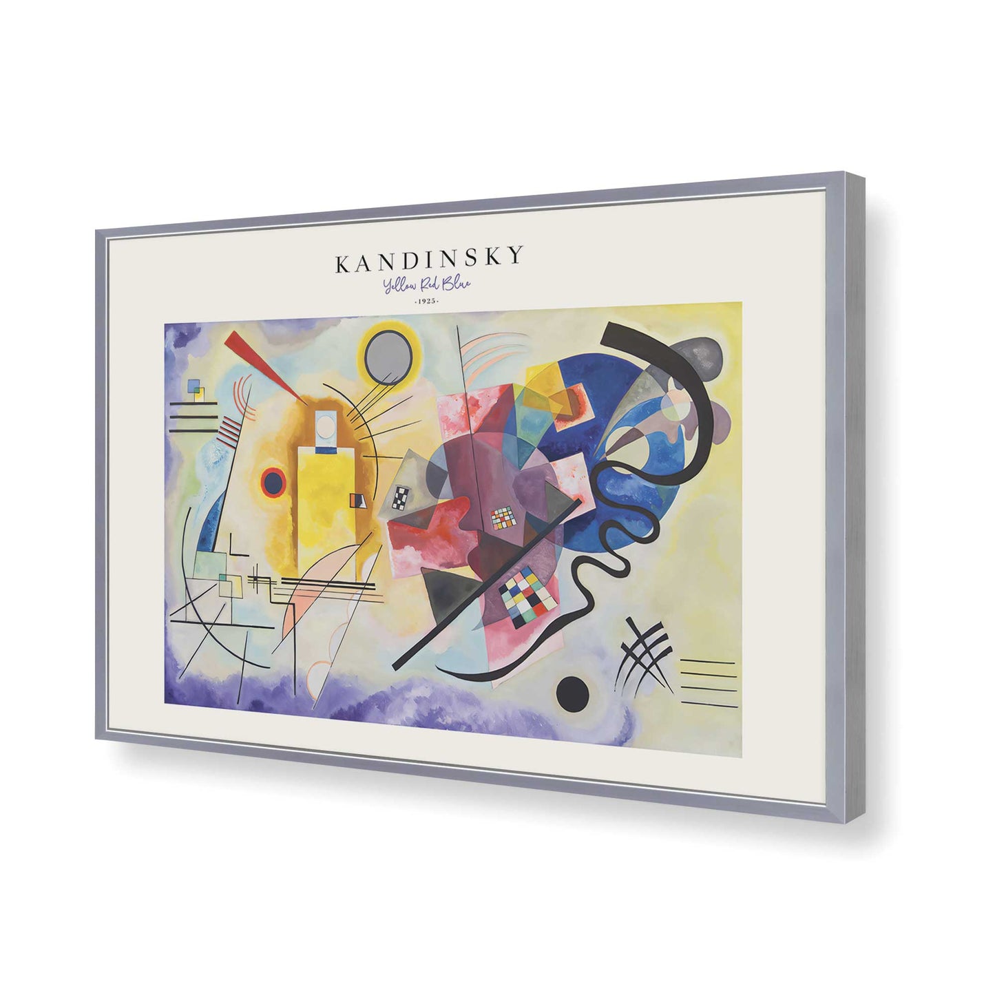 [Color:Polished Chrome], Picture of art in a Polished Chrome frame of the corner