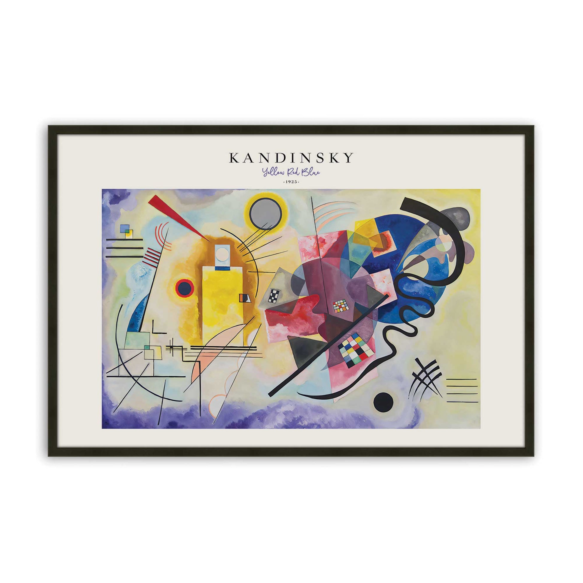 [Color:Satin Black], Picture of art in a Satin Black frame