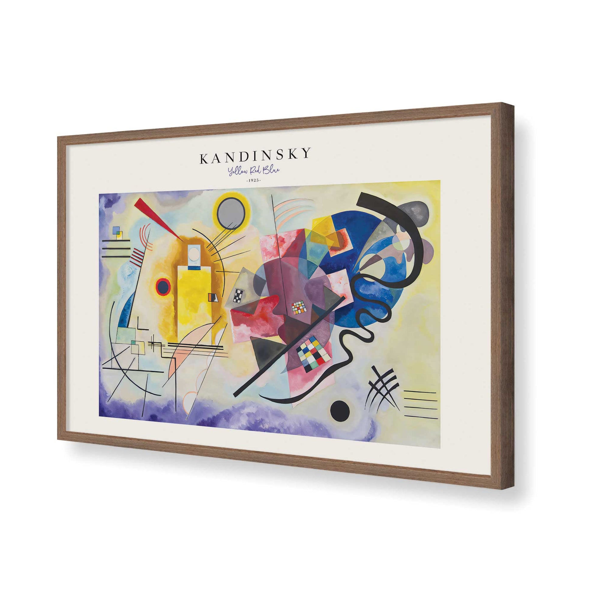 [Color:Walnut], Picture of art in a Walnut frame of the corner