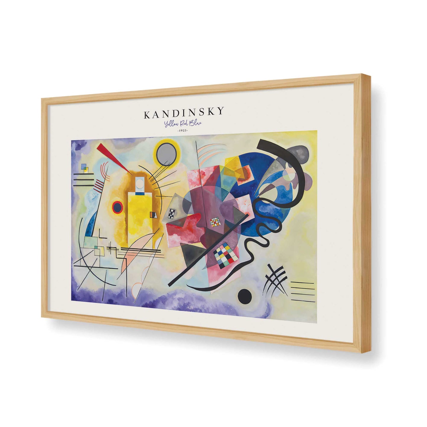 [Color:American Maple], Picture of art in a American Maple frame of the corner