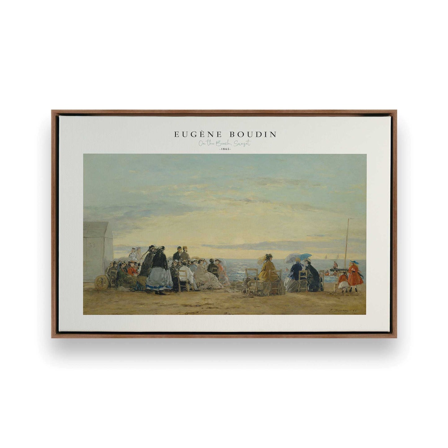 [Color:Walnut], Picture of art in a Walnut frame