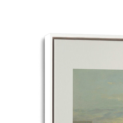 [Color:Opaque White], Picture of art in a White frame at an angle