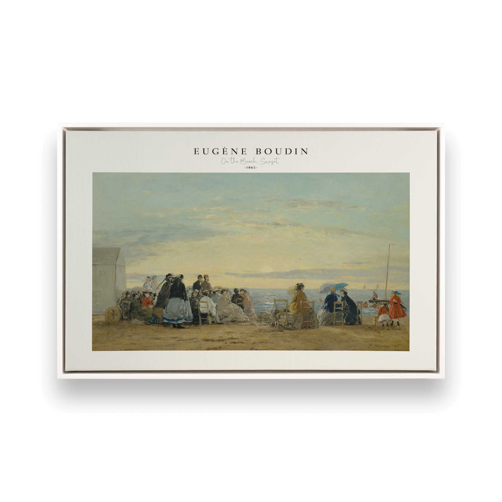 [Color:Opaque White], Picture of art in a White frame