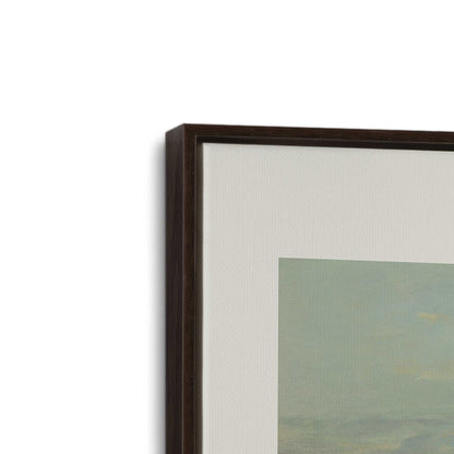 [Color:Espresso], Picture of art in a Espresso frame at an angle
