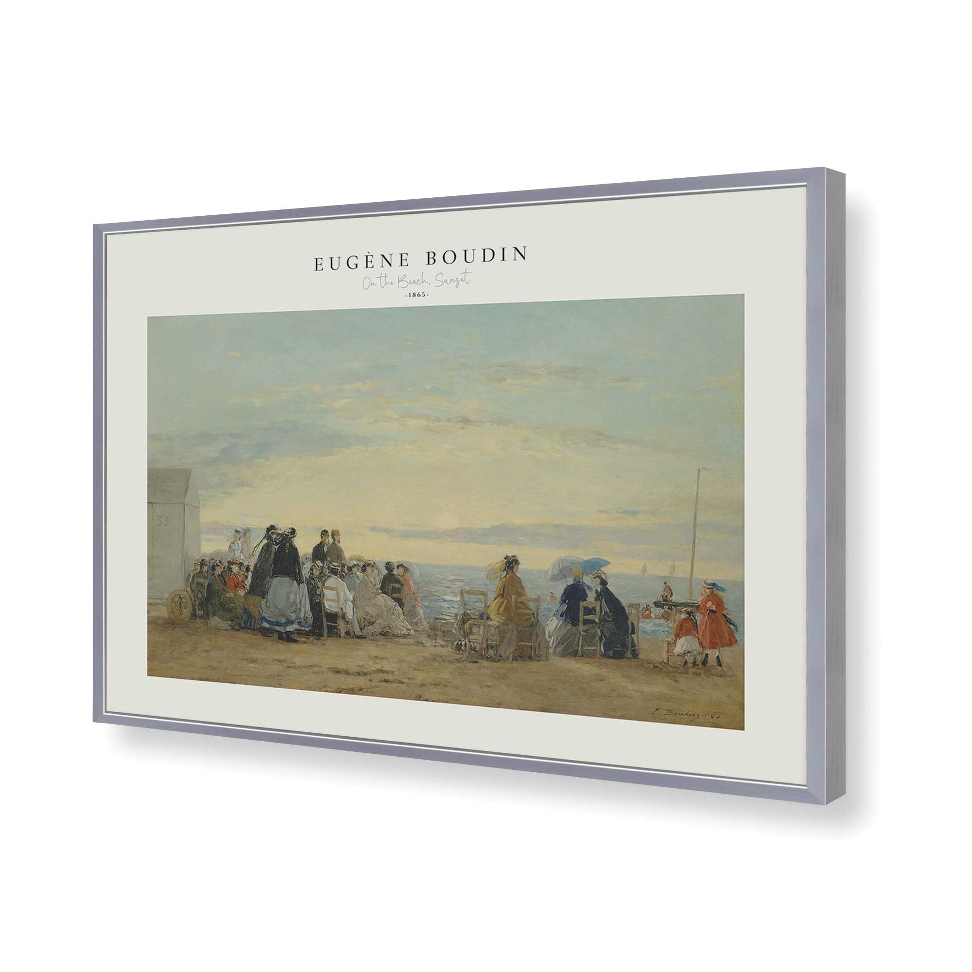 [Color:Polished Chrome], Picture of art in a Polished Chrome frame of the corner