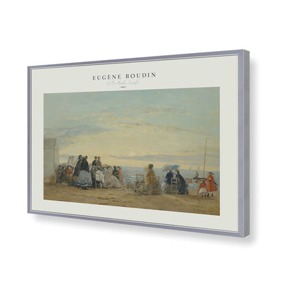 [Color:Polished Chrome], Picture of art in a Polished Chrome frame of the corner