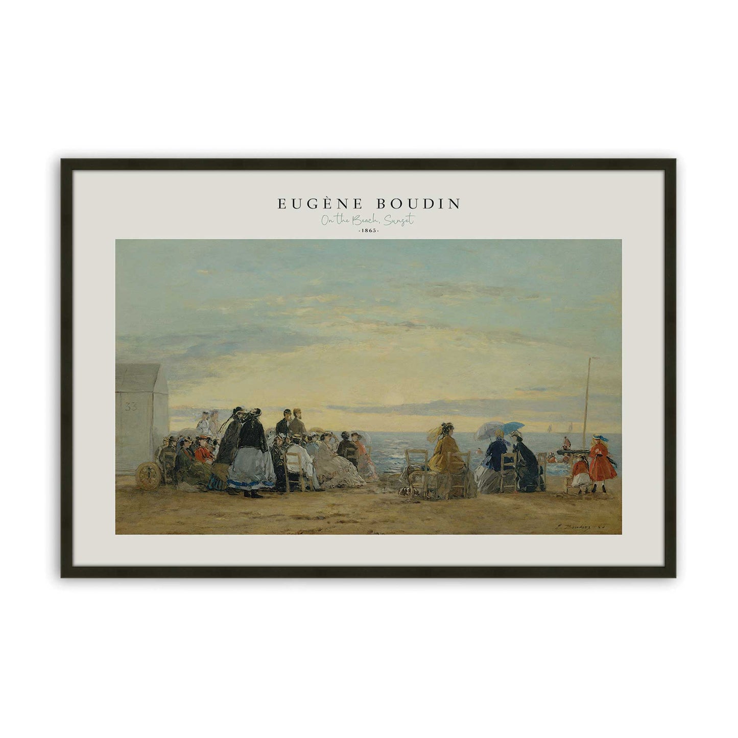 [Color:Satin Black], Picture of art in a Satin Black frame