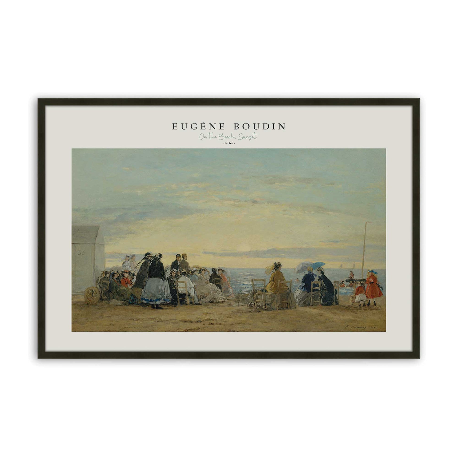 [Color:Satin Black], Picture of art in a Satin Black frame