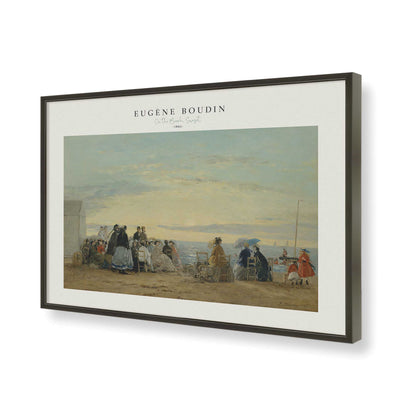 [Color:Satin Black], Picture of art in a Satin Black frame of the corner