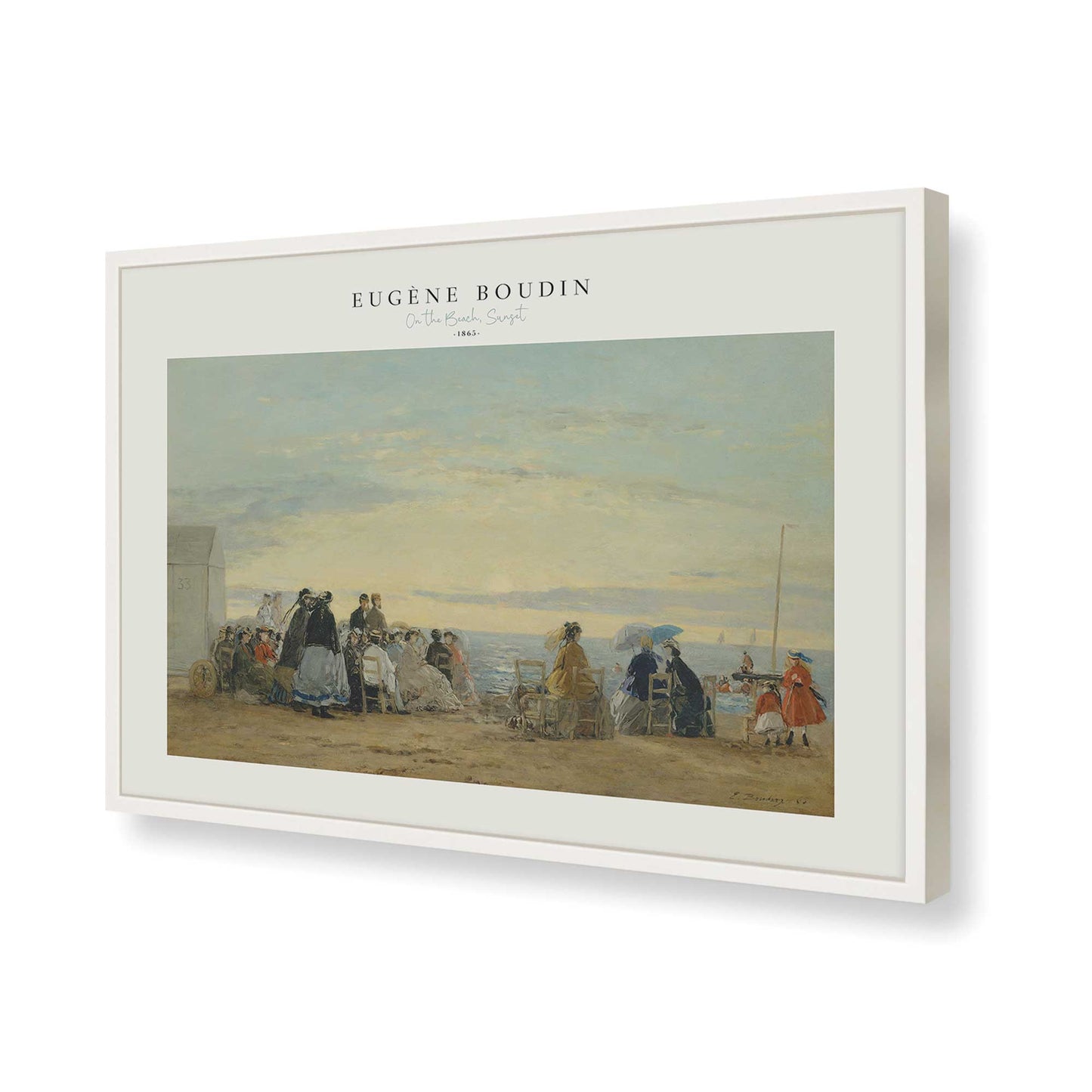 [Color:Opaque White], Picture of art in a Opaque White frame of the corner